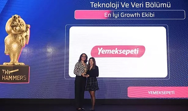 Yemeksepeti, The Hammers Awards'ta ‘En İyi Growth Ekibi’ ödülünü kazandı