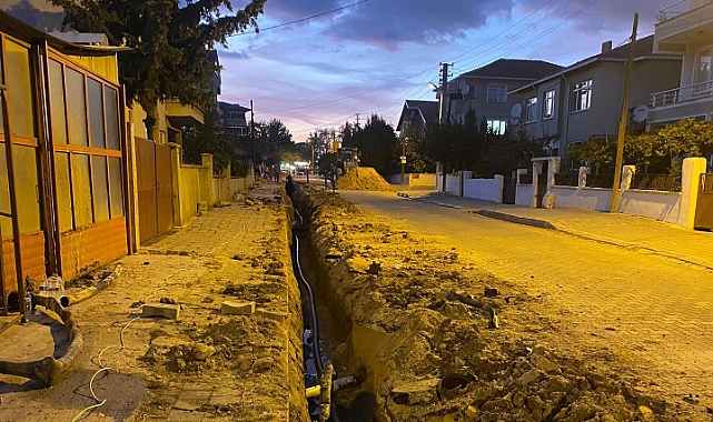 Babaeski'de Su Hattı Yenileme Çalışmaları Devam Ediyor
