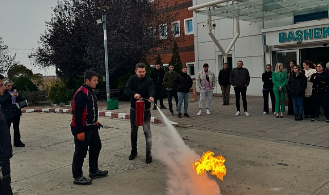 Babaeski Devlet Hastanesi Personeline Yangın ve Zehirli Gaz Eğitimi