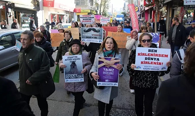 Edirne'de kadınlardan şiddete karşı yürüyüş
