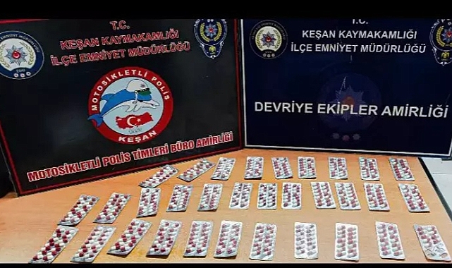 Edirne’de uyuşturucu ve silahla yakalanan 2 şüpheliye gözaltı