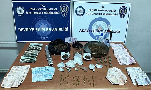 Edirne'de uyuşturucuya 1 tutuklama