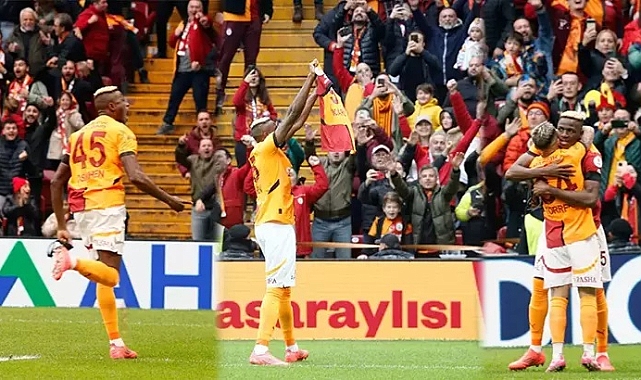 Galatasaray, 3 puanı 3 golle aldı