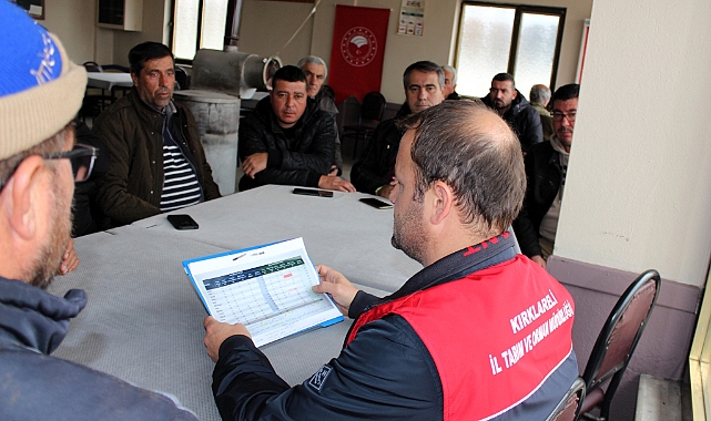 Kırklareli İl Tarım ve Orman Müdürlüğü’nden Üreticilere Eğitim Desteği