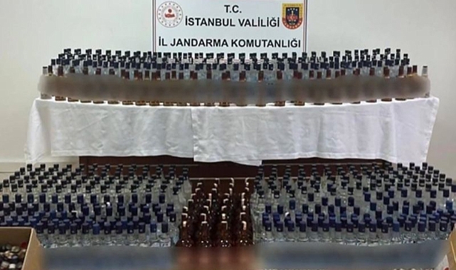 10 Bin 600 Litre Sahte Alkol Ele Geçirildi