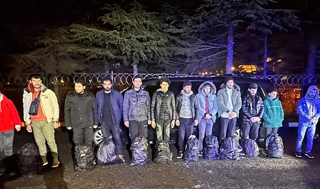 Tekirdağ'da 11 kaçak göçmen ile 1 organizatör yakalandı