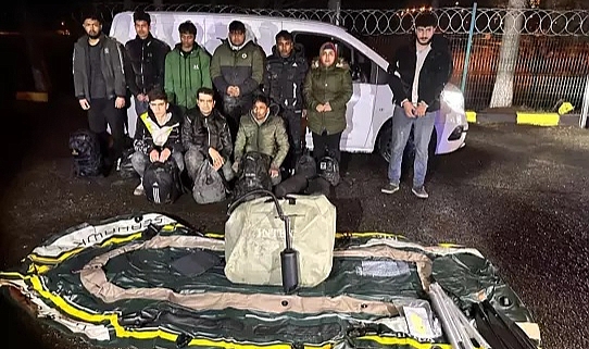 Tekirdağ’da 9 kaçak göçmen ile 2 organizatör yakalandı