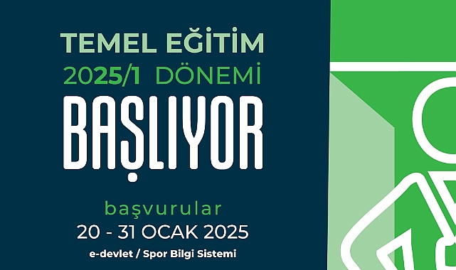 Antrenör Eğitim Programı 2025/1 Dönemi Akademik Takvimi Açıklandı