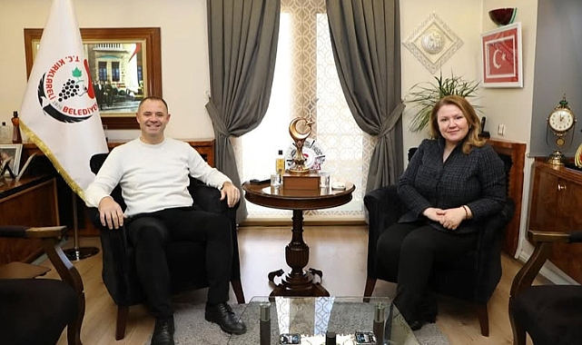 Başkan Bulut, İl Milli Eğitim Müdürü Özefsun ile Karne Şenliği İçin Bir Araya Geldi
