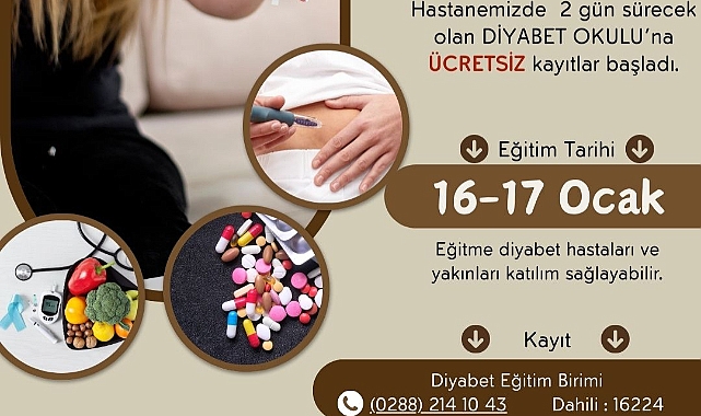 Diyabet Okulu Başvuruları Başladı