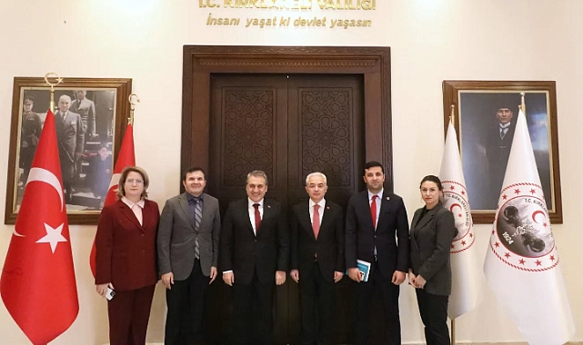Kırklareli Valisi Uğur Turan, USHAŞ Genel Müdürü Behlül Ünver’i Kabul Etti