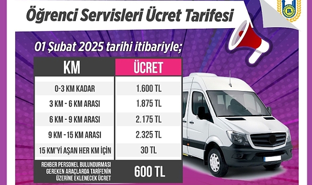 Lüleburgaz Belediyesi, 2024-2025 Eğitim Yılı Okul Servis Ücretleri Hakkında Açıklama Yaptı