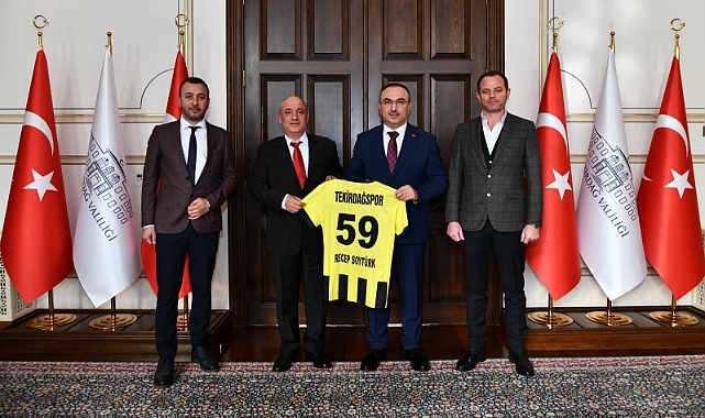 Tekirdağspor’un Yeni Başkanı Ayhan Atakan, Vali Soytürk’ü Ziyaret Etti