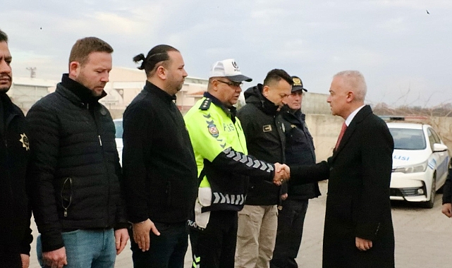 Vali Uğur Turan, Kırklareli Emniyet Müdürlüğü Şube Müdürlüklerini Ziyaret Etti