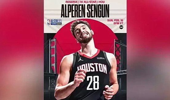Alperen Şengün 2025 All-Star'da süre alarak tarihe geçti