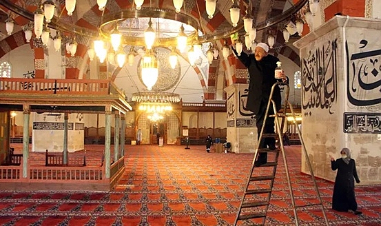 Edirne’de camilerde ramazan hazırlığı