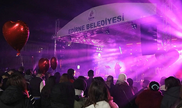 EDİRNELİLER 14 ŞUBAT'I KUTLADI