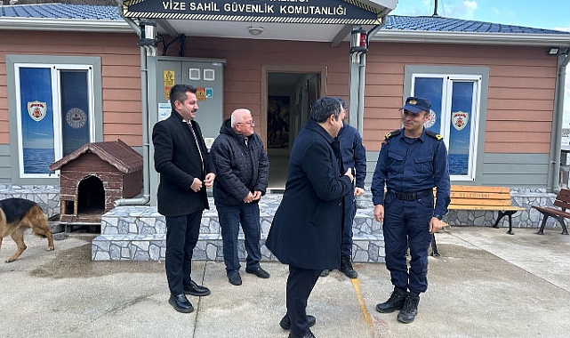 Kaymakam Kemal Balaban Kıyıköy Sahil Güvenlik Komutanlığına Ziyarette Bulundu
