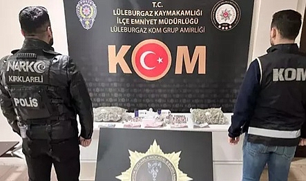 Kırklareli'de uyuşturucu operasyonunda 1 tutuklama