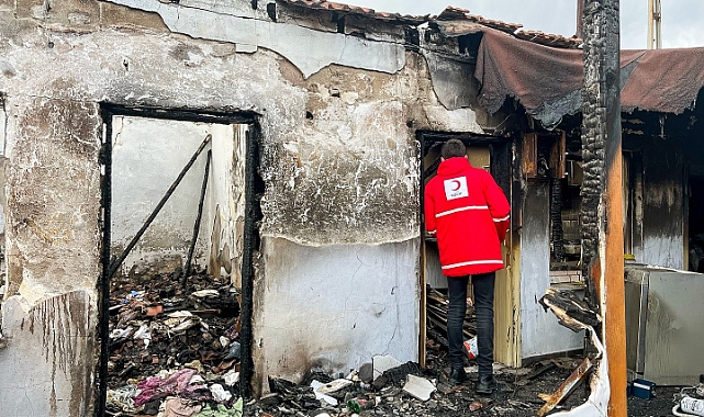 Kırklareli Dolhan Köyü'nde Yangın Sonrası Yardım Çalışmaları Başlatıldı