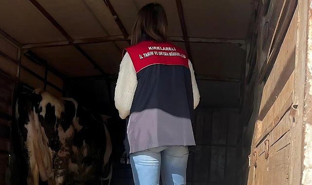 Pehlivanköy’de Canlı Hayvan ve Hayvansal Ürün Taşıyan Araçlar Denetleniyor
