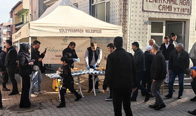 Süleymanpaşa Belediyesi'nden Vatandaşa Sıcak Lokma İkramı