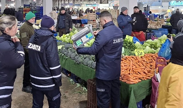 Zabıta Ekipleri Çarşamba Pazarı’nda Denetim Gerçekleştirdi