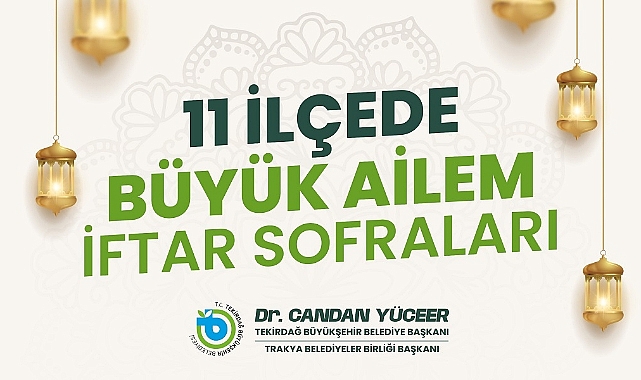BÜYÜKŞEHİR İFTARLARDA BİNLERCE VATANDAŞI BULUŞTURUYOR