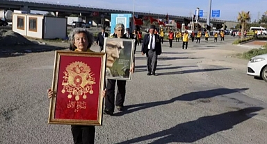 Çanakkale'ye yürüyen '57'nci Alay' korteji, Edirne'ye ulaştı