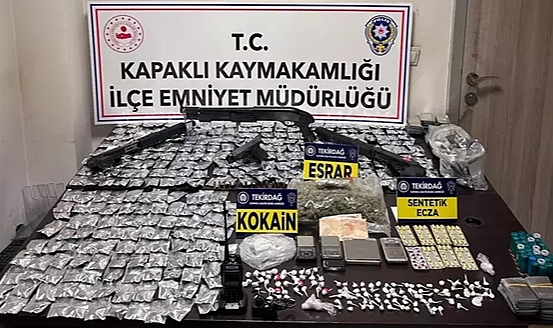 Tekirdağ'da uyuşturucuya 2 tutuklama