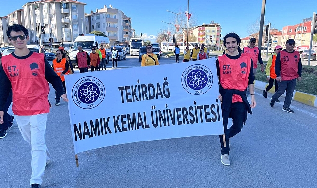 TEKİRDAĞ NKÜ 57. ALAY YÜRÜYÜŞÜNÜ TAMAMLADI