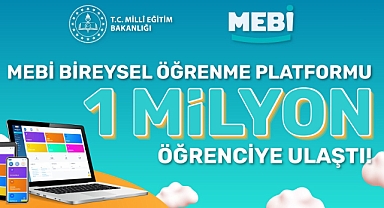 YAPAY ZEKÂ DESTEKLİ "MEBİ" BİREYSEL ÖĞRENME PLATFORMUNU KULLANAN ÖĞRENCİ VE MEZUN SAYISI 1 MİLYONU AŞTI