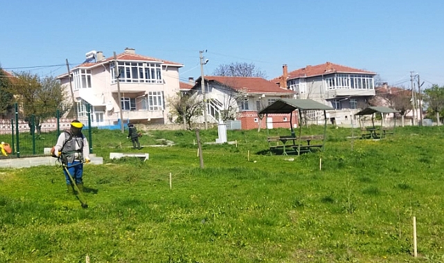 Alpullu’da Yeşil Alanlarda Yoğun Temizlik ve Bakım Çalışması
