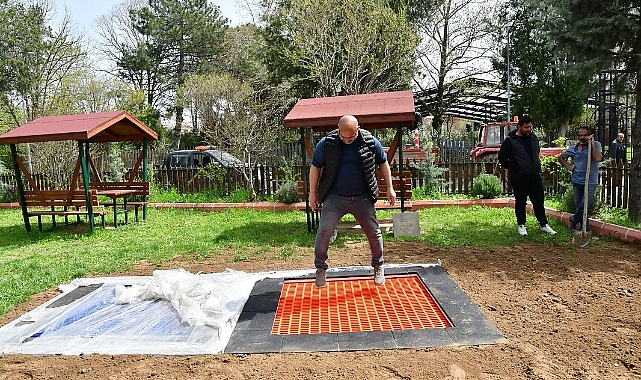 Babaeski’de Trambolin Keyfi Başladı