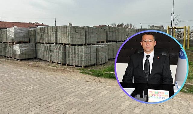 Büyükmandıra’da Yol Yapım Atağı: 13.500 Metrekare Kilitli Parke Taş Alımı Yapıldı
