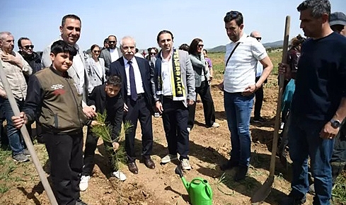 Keşan Fenerbahçeliler Derneği Hatıra Ormanı için ilk fidanlar dikildi