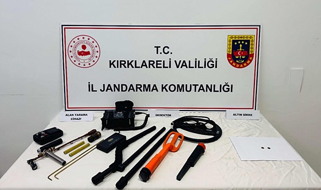 Patlayıcı kullanarak define arayan 14 şüpheli gözaltında