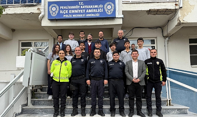 Pehlivanköy Anadolu Lisesi'nden Anlamlı Ziyaret: Polis Haftası Kutlandı