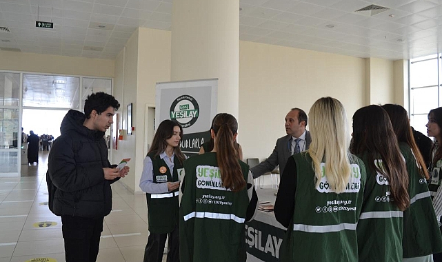Tekirdağ Namık Kemal Üniversitesi’nde Yeşilay Bilgilendirme Standı Açıldı