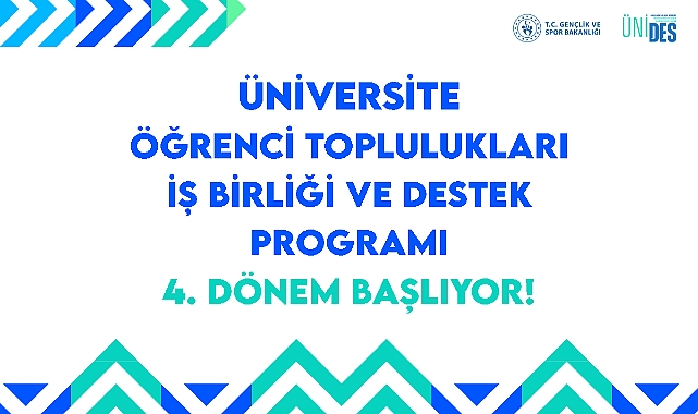 ÜNİDES 4. Dönem Başvuruları Başladı: Üniversite Öğrenci Topluluklarına 120 Milyon TL Destek