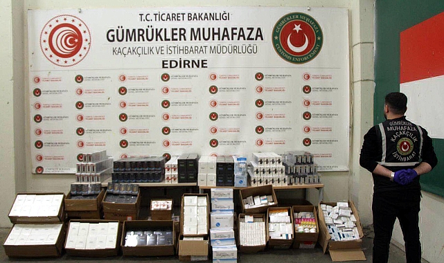 Kapıkule'deki TIR'da elektronik sigara ile ilaç ele geçirildi