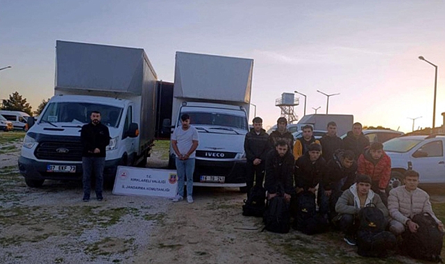 Kırklareli'de 110 kaçak göçmen yakalandı