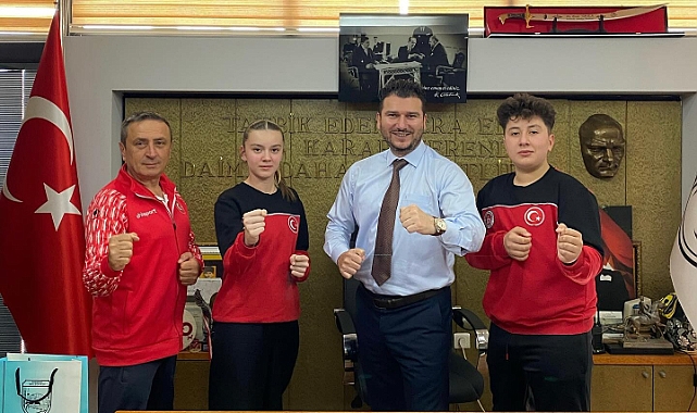 Milli Sporculardan Başkan Fırat Yayla'ya Ziyaret