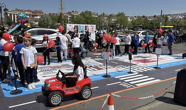 Tekirdağ'da çocuklara trafikte farkındalık eğitimi