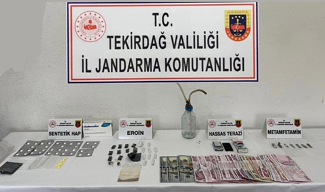 Tekirdağ'da jandarmadan uyuşturucu operasyonu