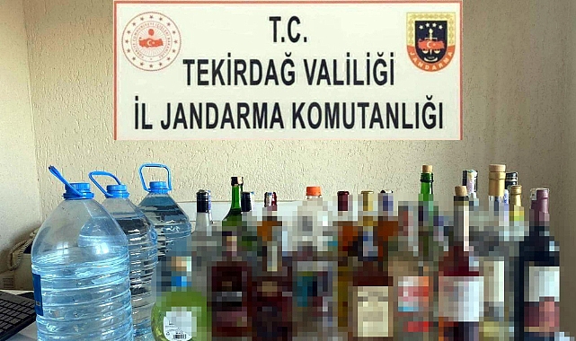 Tekirdağ'da sahte içki ve kaçak sigara operasyonu