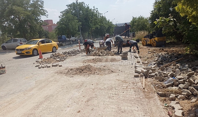 Babaeski'de Su Hattı Sonrası Yol Onarımı Başladı