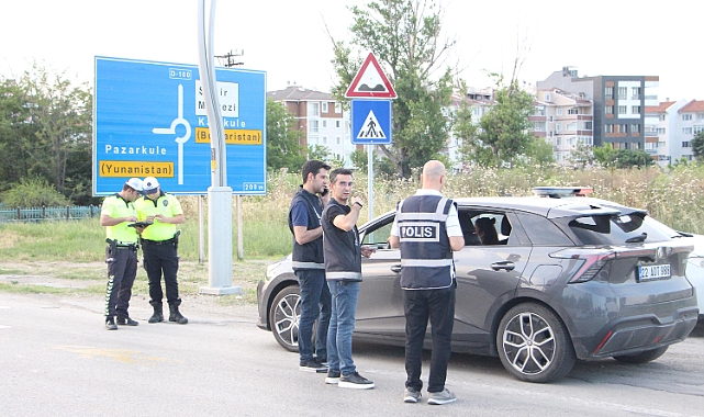 Edirne’de 205 polisle asayiş uygulaması