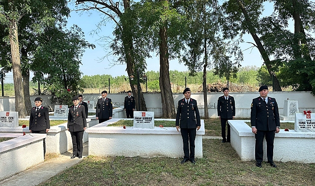 Edirne'de jandarmanın kuruluş yıl dönümünde şehitler anıldı