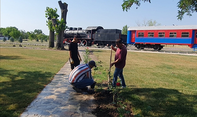 KARAAĞAÇ NOSTALJİK TRENİ ÇEVRE DÜZENLEMESİ TAMAMLANDI
